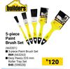Builders 5-Piece Paint Brush Set 663301