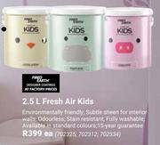 Fired Earth Fresh Air Kids-2.5L Each