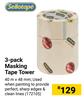 Sellotape 3 Pack Masking Tape Tower