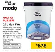 Fired Earth Modo Matt PVA-20Ltr