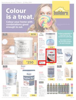 Builders : Colour Is A Treat (27 March - 20 May 2018), page 1
