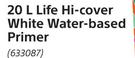 Evolve Life Hi-Cover White Water-Based Primer-20Ltr