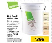 Painters pro Acrylic White PVA-20Ltr