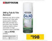 Rust-Oleum Tub & Tile Aerosol-946ml