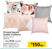 Printed Square Scatter Cushions (50cm x 50cm)-Each