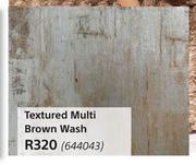 Textured Multi Brown Wash