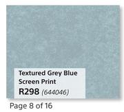 Textured Grey Blue Screen Print