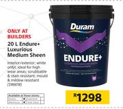 Duram Endure+ Luxurious Medium Sheen-20Ltr