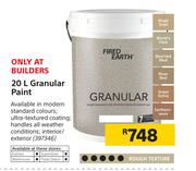 Fired Earth Granular Paint-20Ltr