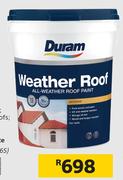 Duram Weather Roof Green & White-20Ltr