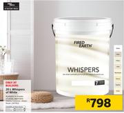 Fired Earth Whispers Of White-20Ltr