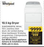 Whirlpool 10.5Kg Dryer