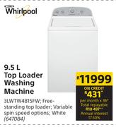 Whirlpool 9.5L Top Loader Washing Machine
