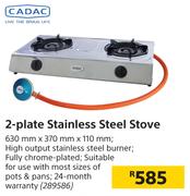Cadac 2 Plate Stainless Steel Stove 