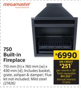 Megamaster 750 Built In Fireplace