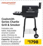 Megamaster Coalsmith Series Charlie Grill & Smoker