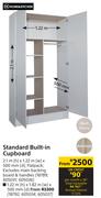 Home & Kitchen Standard Built In Cupboard 2.1m H x 1.22m W x 500mm D