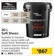 Fired Earth 20L Soft Sheen