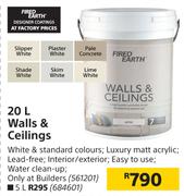 Fired Earth 20L Walls & Ceilings