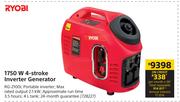 Ryobi 1750 W 4 Stroke Inverter Generator RG-2100i