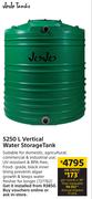 Jojo Tanks 5250L Vertical Storage Tank