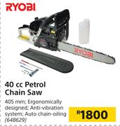 Ryobi 40cc Petrol Chain Saw