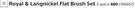 Royal & Langnickel Flat Brush Set of 3 Piece-Per Set