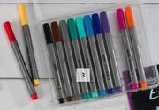 Monte Marte Soft Grip Fineliners-12 Pieces