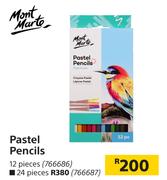 Mont Marte Pastel Pencils 24 Pieces