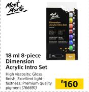 Mont Marte 18ml 8-Piece Dimension Acrylic Intro Set