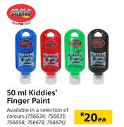 Crazy Crafts 50ml Kiddies Finger Paint-Each