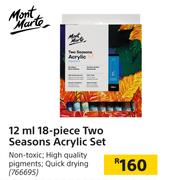 Mont Marte 12ml 18 Piece Two Seasons Acrylic Set