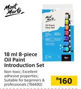 Mont Marte 18ml 8 Piece Oil Paint Introduction Set