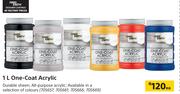 Fired Earth 1L One Coat Acrylic-Each