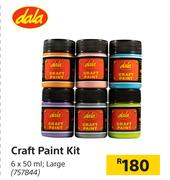 Dala Craft Paint Kit Large 6 x 50ml