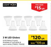 Light Work 3W LED Globes-Per Pack