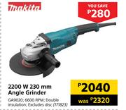 Makita 2200W 230mm Angle Grinder GA9020