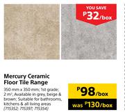 Mercury Ceramic Floor Tile Range 350mm x 350mm-Per Box