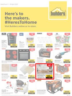 Builders Botswana : Here's To The Makers (1 April - 19 April 2021), page 1