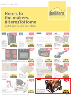 Builders Botswana : Here's To The Makers (1 April - 19 April 2021), page 1