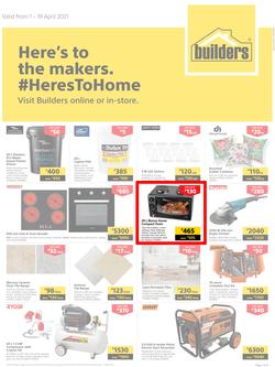 Builders Botswana : Here's To The Makers (1 April - 19 April 2021), page 1