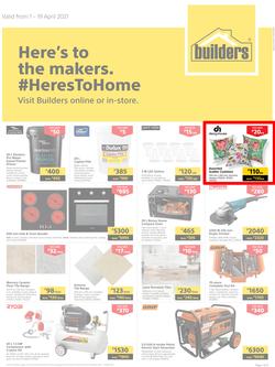 Builders Botswana : Here's To The Makers (1 April - 19 April 2021), page 1