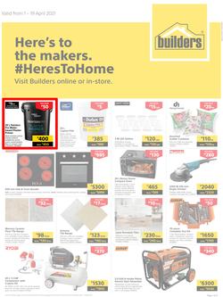 Builders Botswana : Here's To The Makers (1 April - 19 April 2021), page 1