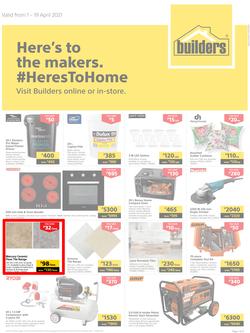 Builders Botswana : Here's To The Makers (1 April - 19 April 2021), page 1