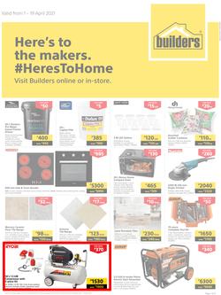 Builders Botswana : Here's To The Makers (1 April - 19 April 2021), page 1