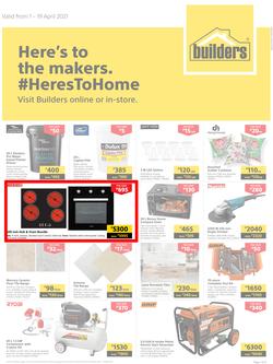Builders Botswana : Here's To The Makers (1 April - 19 April 2021), page 1