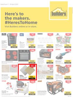 Builders Botswana : Here's To The Makers (1 April - 19 April 2021), page 1