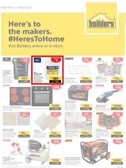 Builders Botswana : Here's To The Makers (1 April - 19 April 2021), page 1