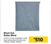 Block Out Roller Blind-1.6(l) x 1m(w)