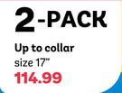 2-Pack Short Sleeved Gladneck Shirts (Up To Collar Size 17")-Each
